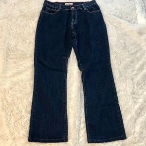Womens Levis 550 Jeans Relaxed Bootcut 12 Long